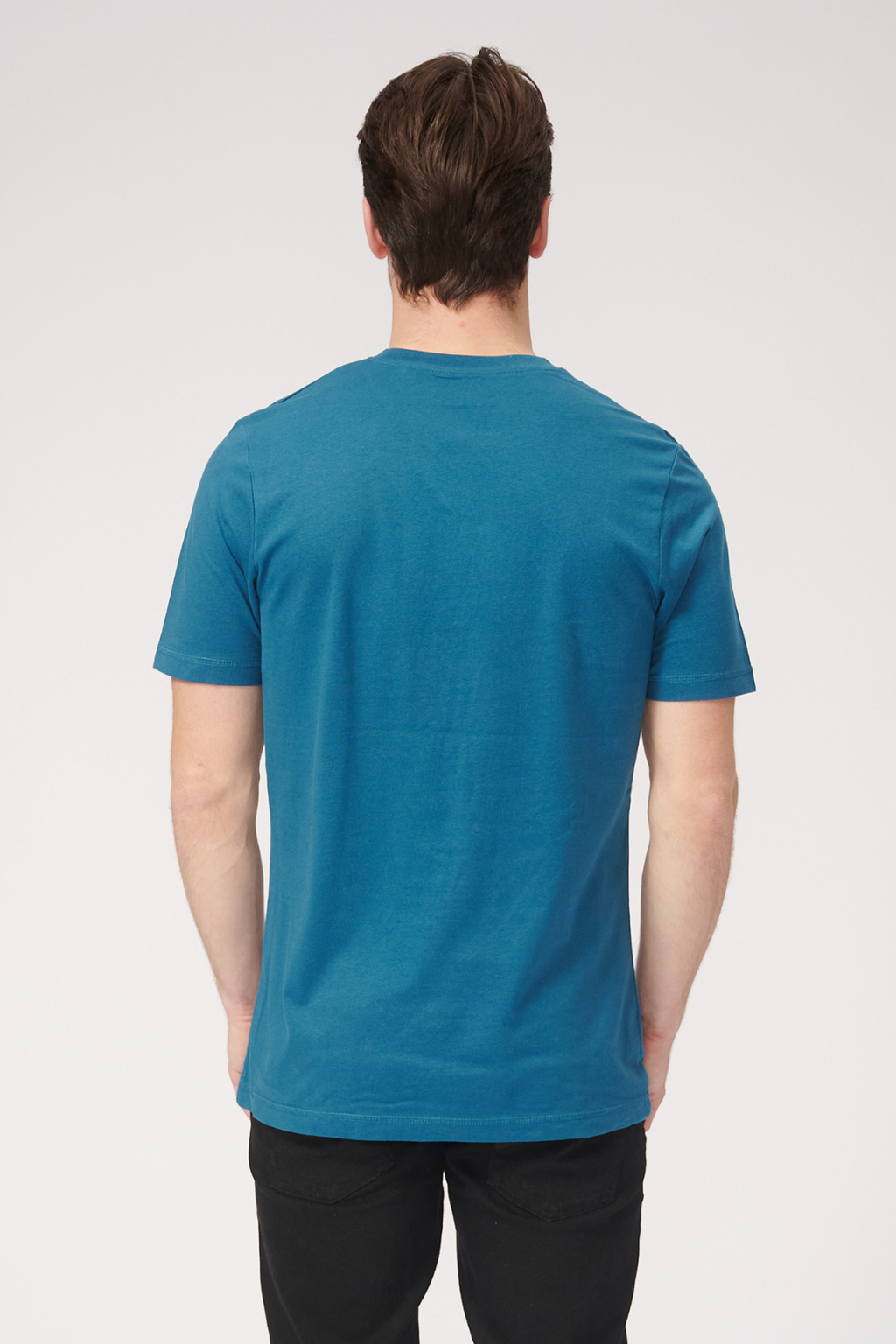 T -shirt Vneck di base - Blu petrolifera