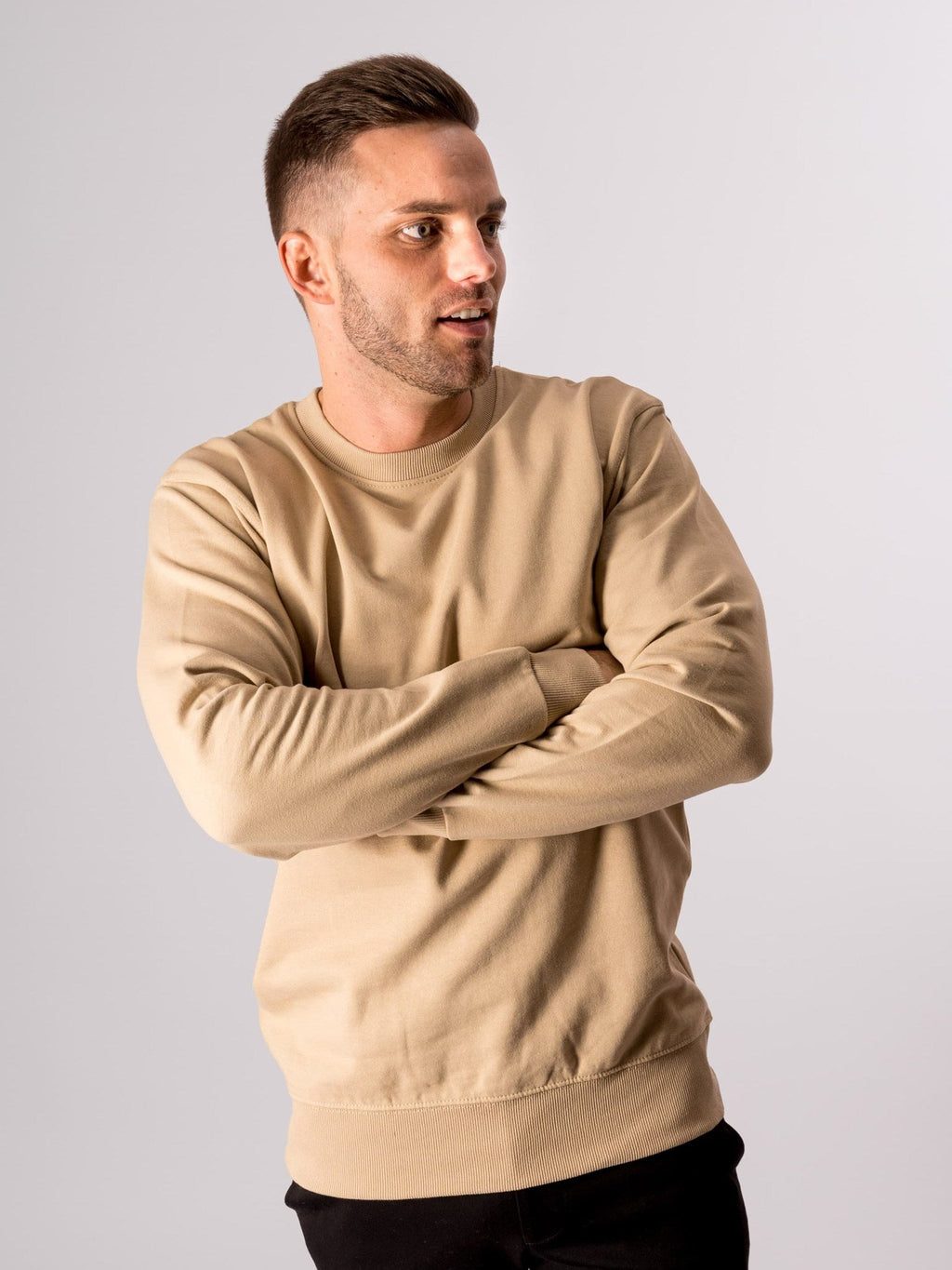 Crewneck di base - Khaki