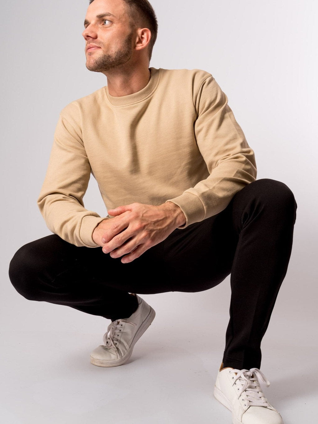 Crewneck di base - Khaki