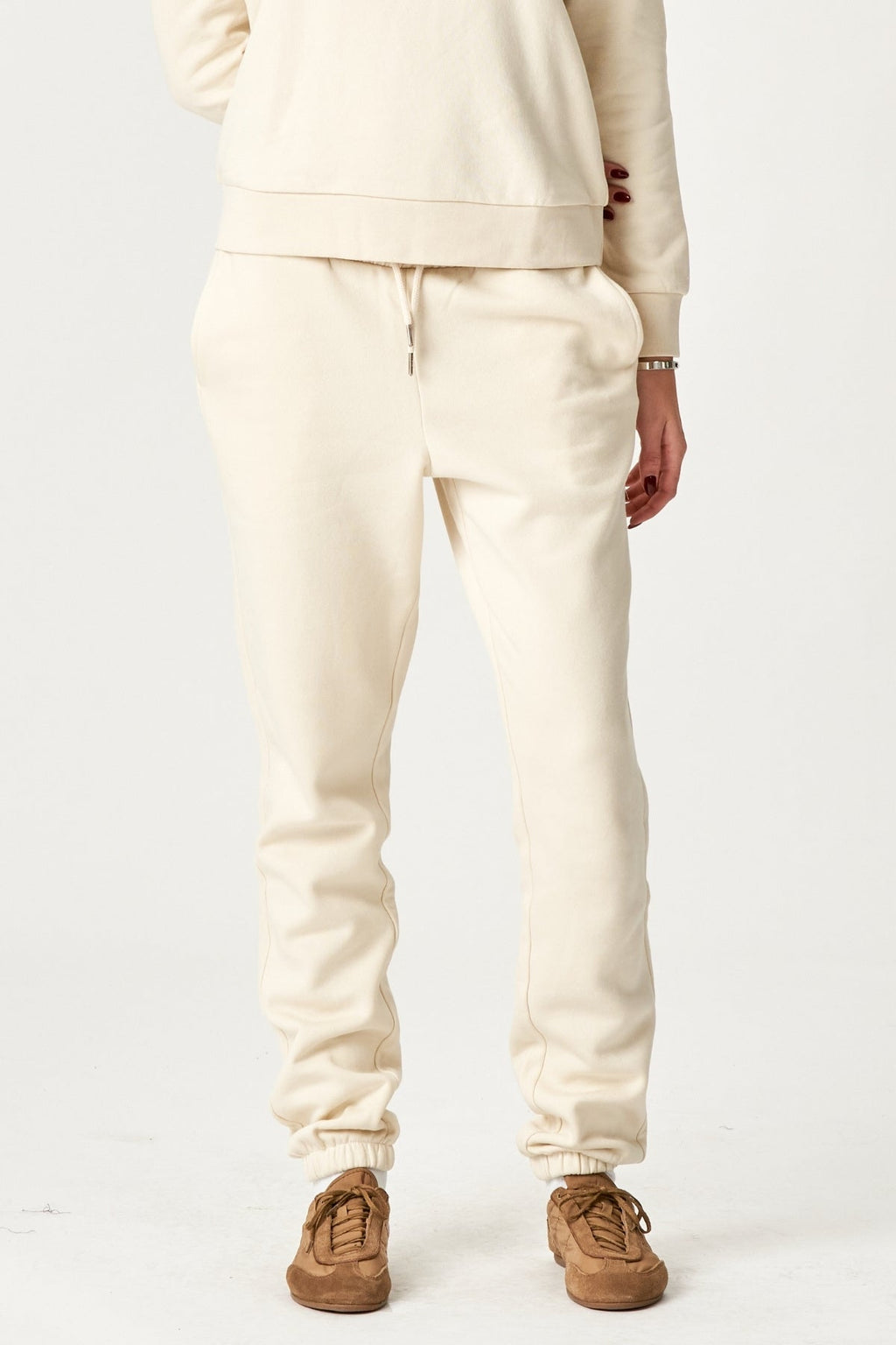 Pantaloni della tuta di base - Beige leggero