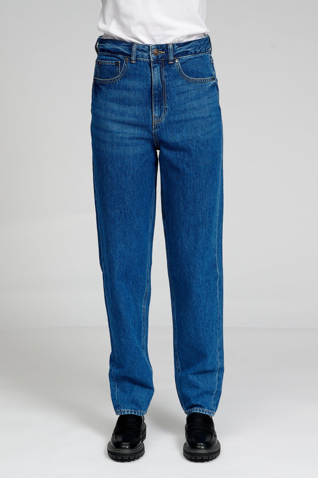 The Original Performance Mom Jeans - Denim blu medio