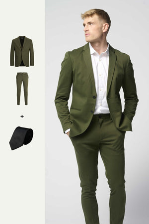 The Original Performance Suit™️ (Verde scuro) + Cravatta - Offerta pacchetto (V.I.P)