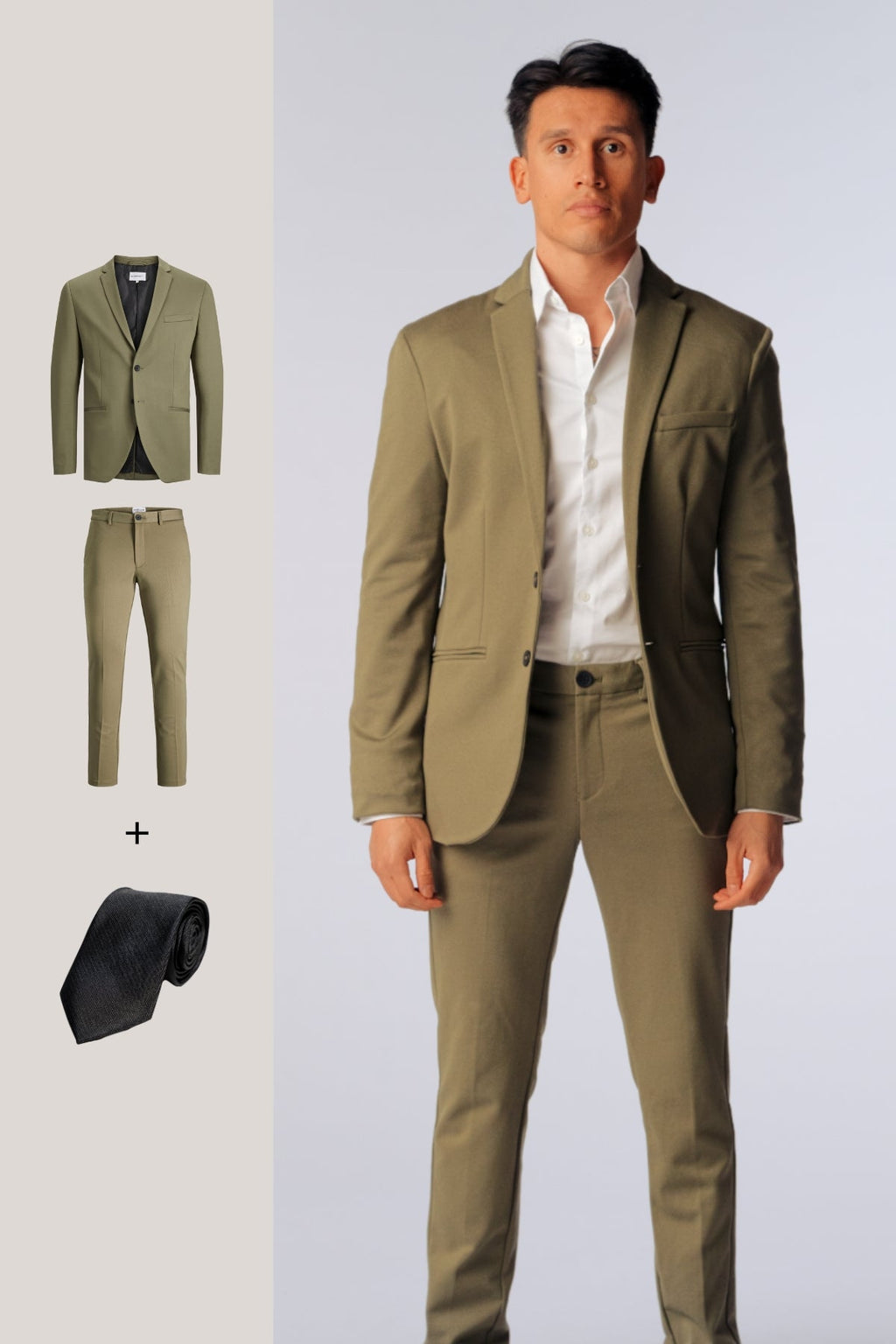 The Original Performance Suit™️ (Olive) + Cravatta - Offerta pacchetto