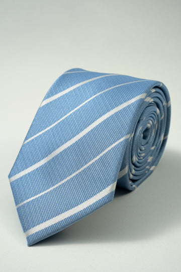 Cravatta - Azzurro a righe