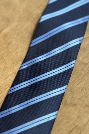 Tie - Navy/Light Blue