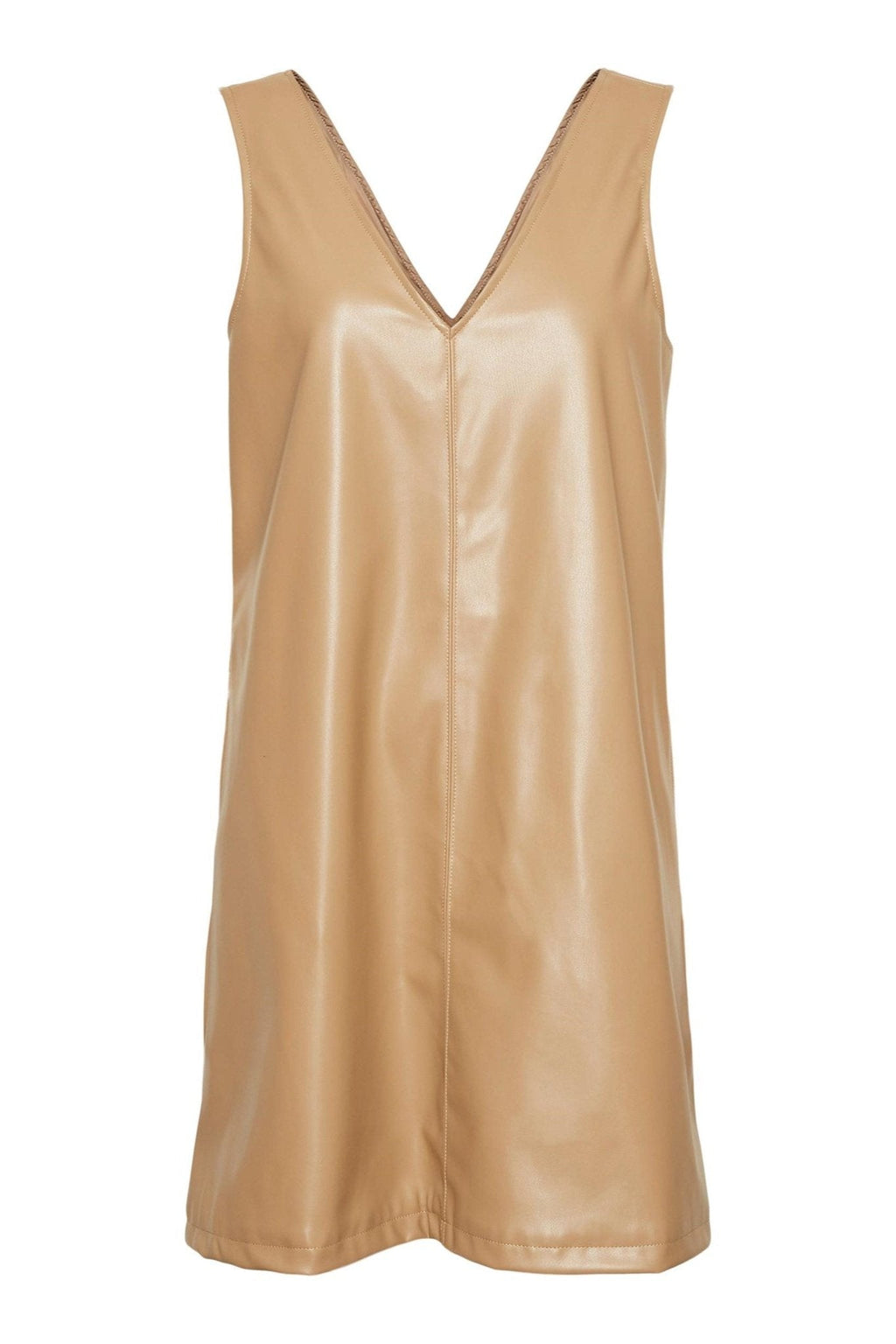 Bella Coated dress - Tigers eye