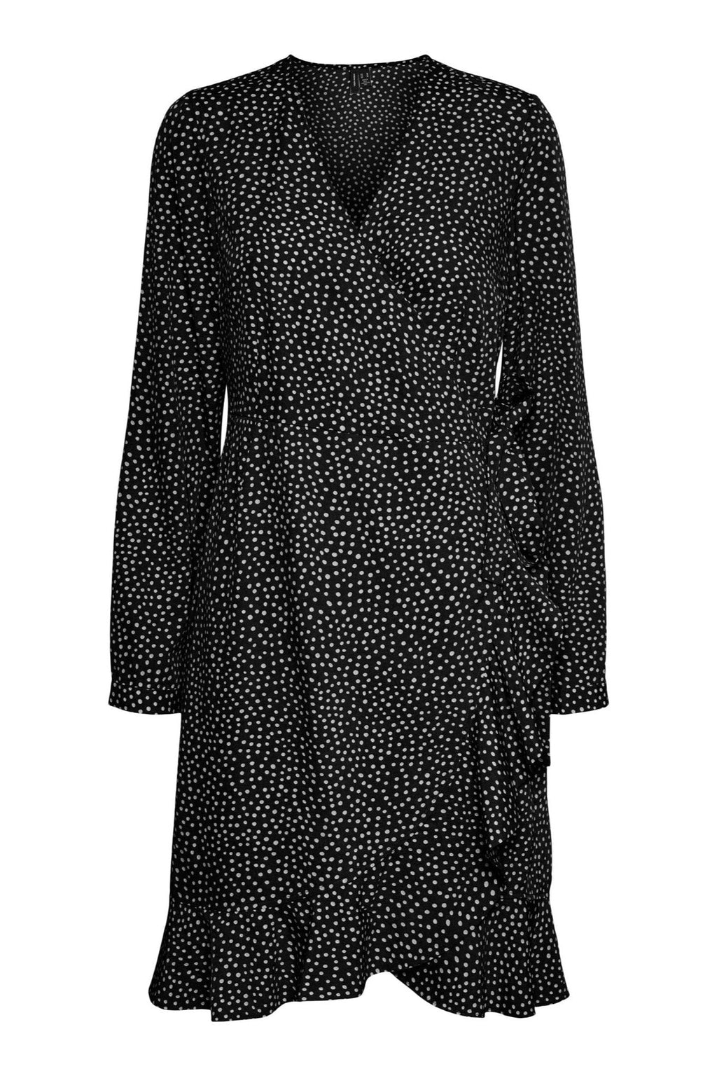 Abito con filo avvolgente per l'henné - nero/neve