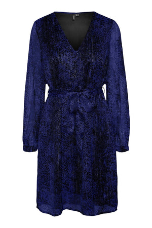 Nala V -Neck Kjole - Blue Sodalite