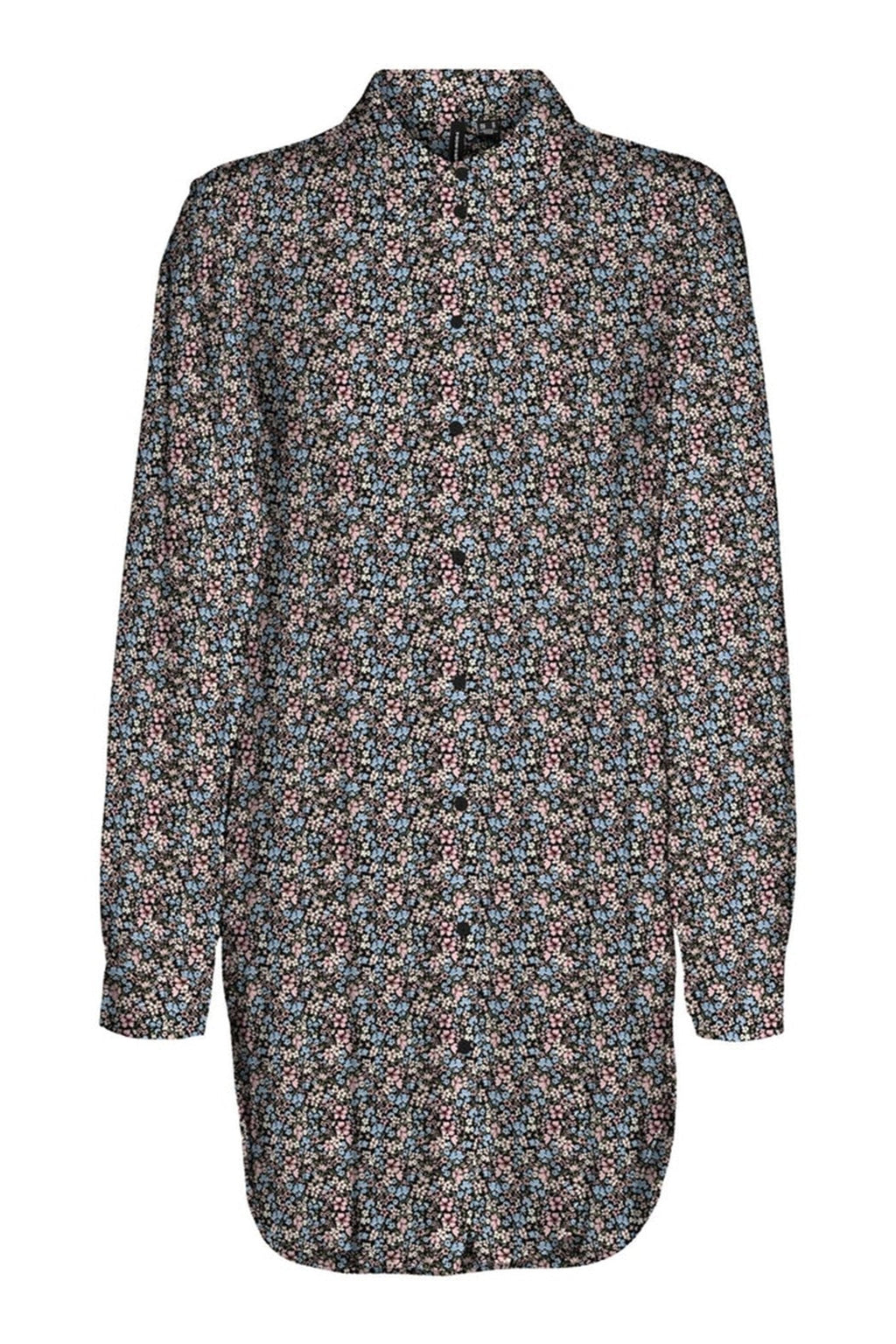 Camicia lunga facile - nero