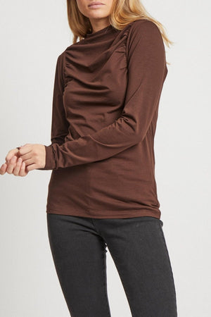 Crunch Long Sleeved Top - Demitasse