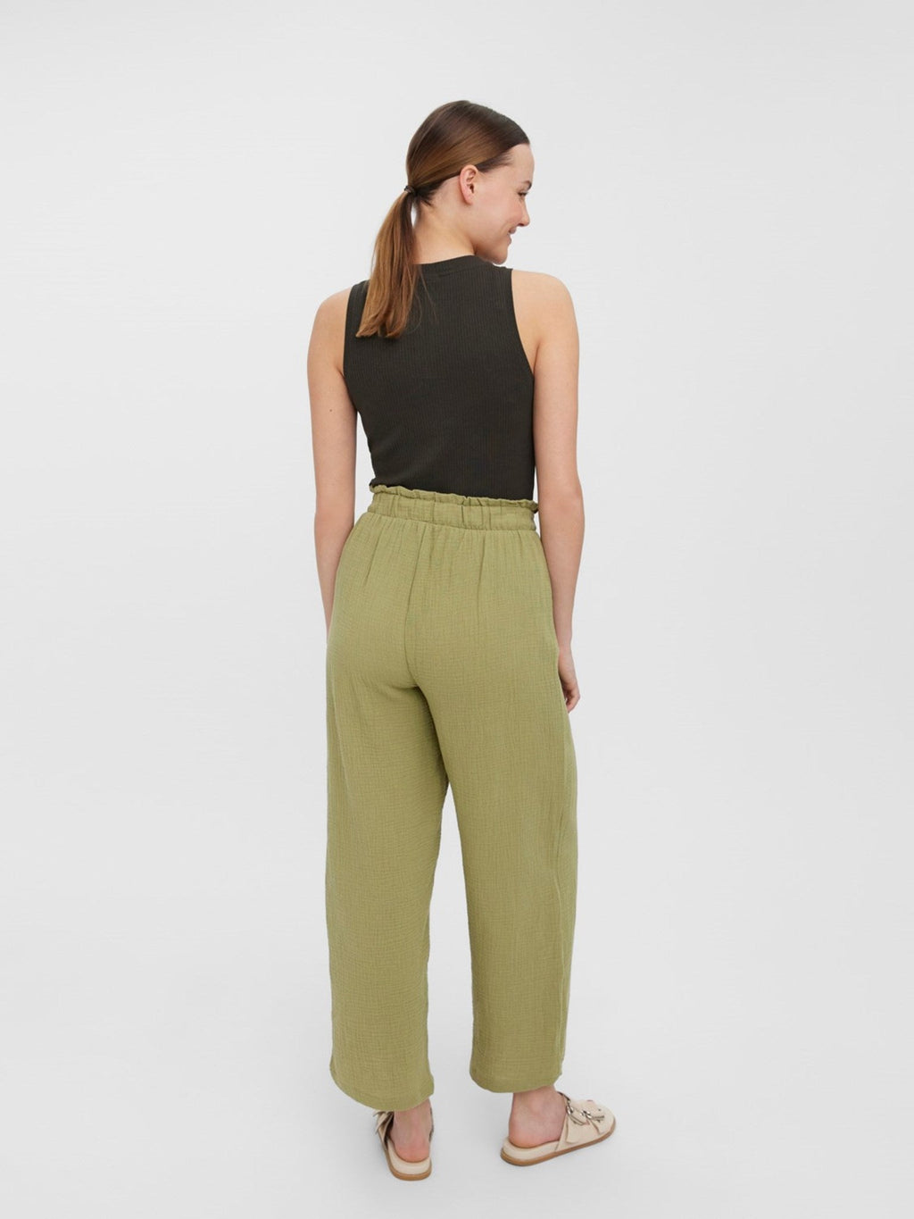 Pantaloni natali - salvia