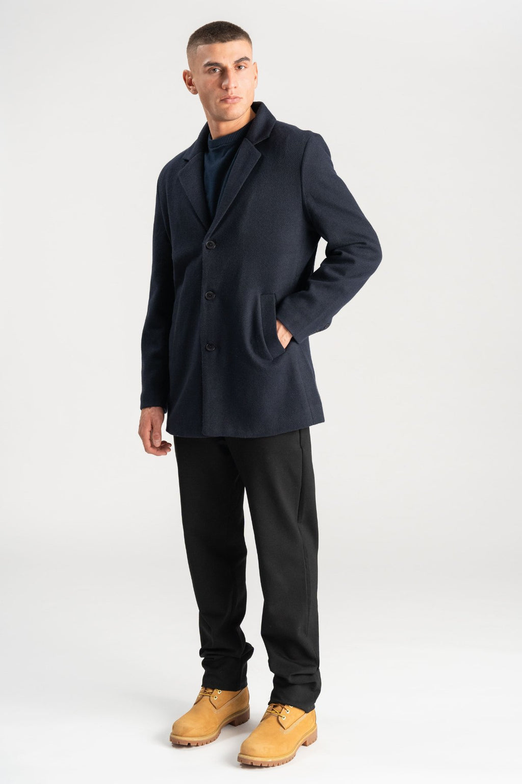 Cappotto di lana - Navy