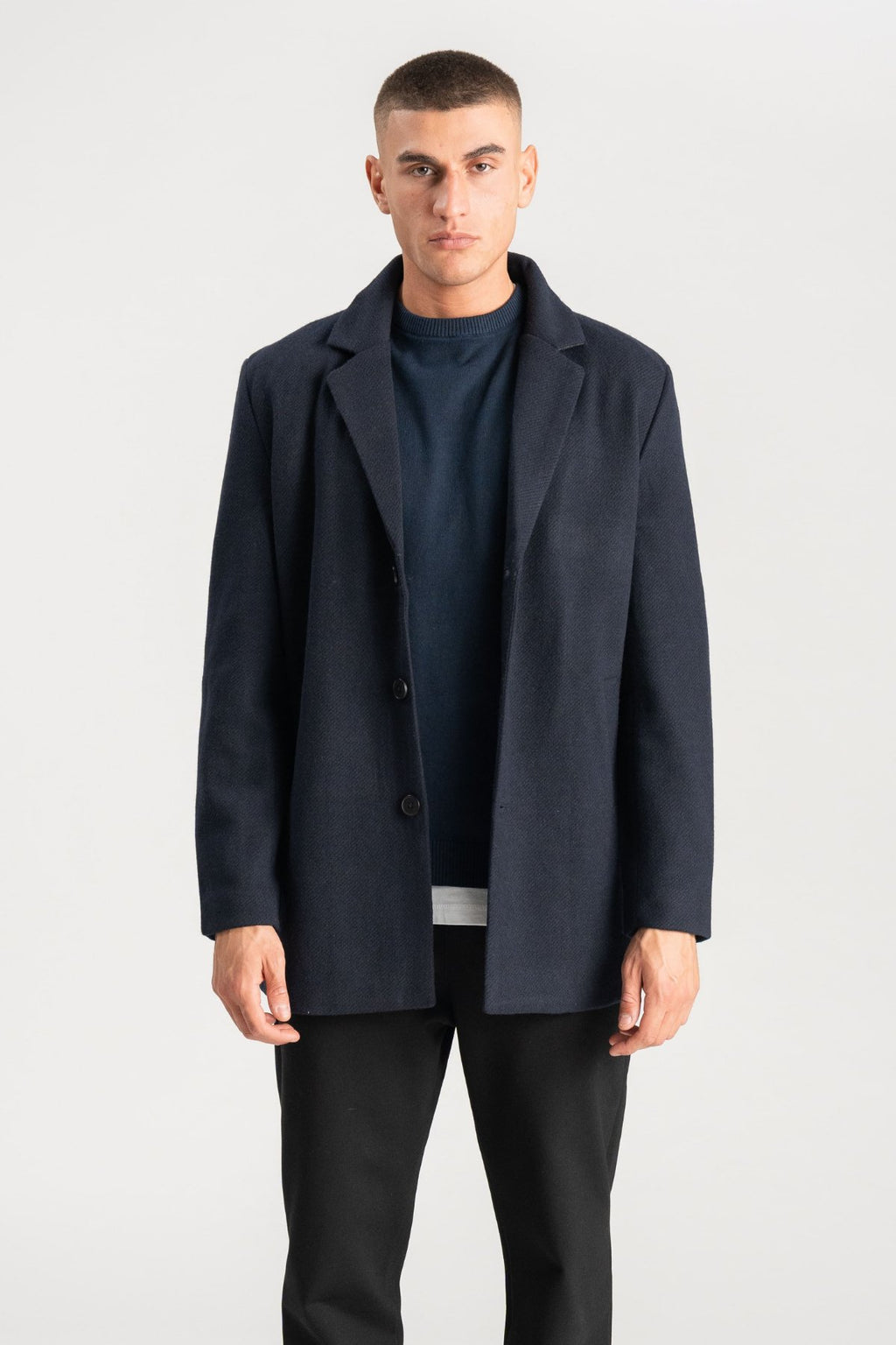 Cappotto di lana - Navy