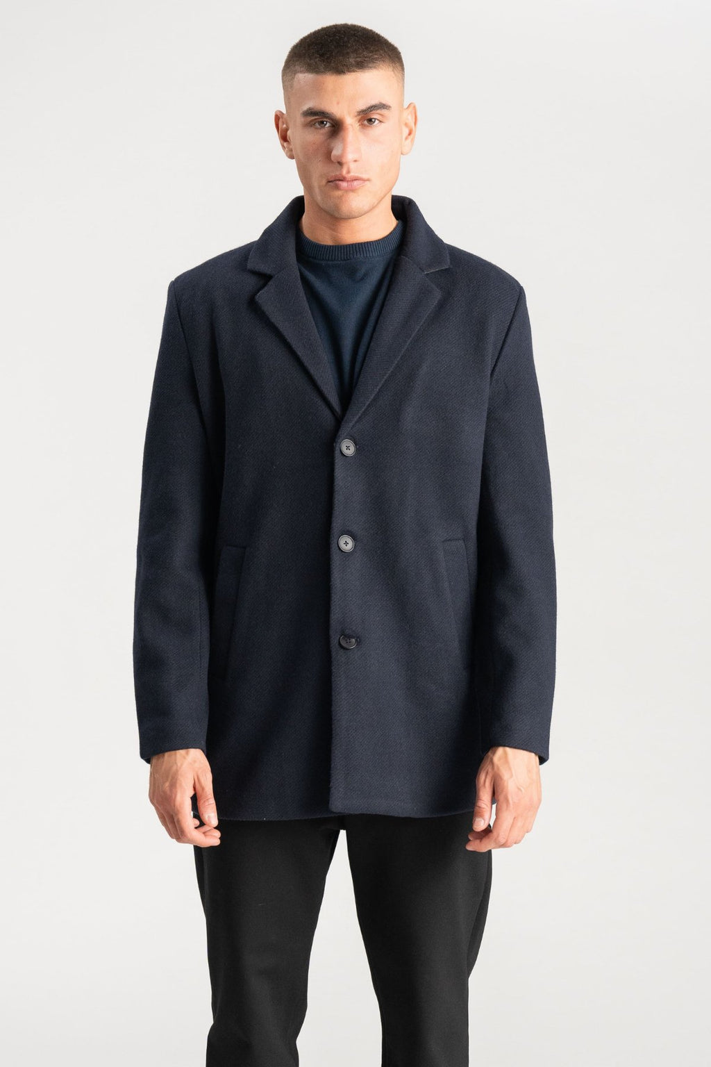 Cappotto di lana - Navy