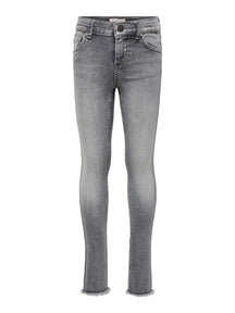 Jeans magri arrossiti - denim grigio