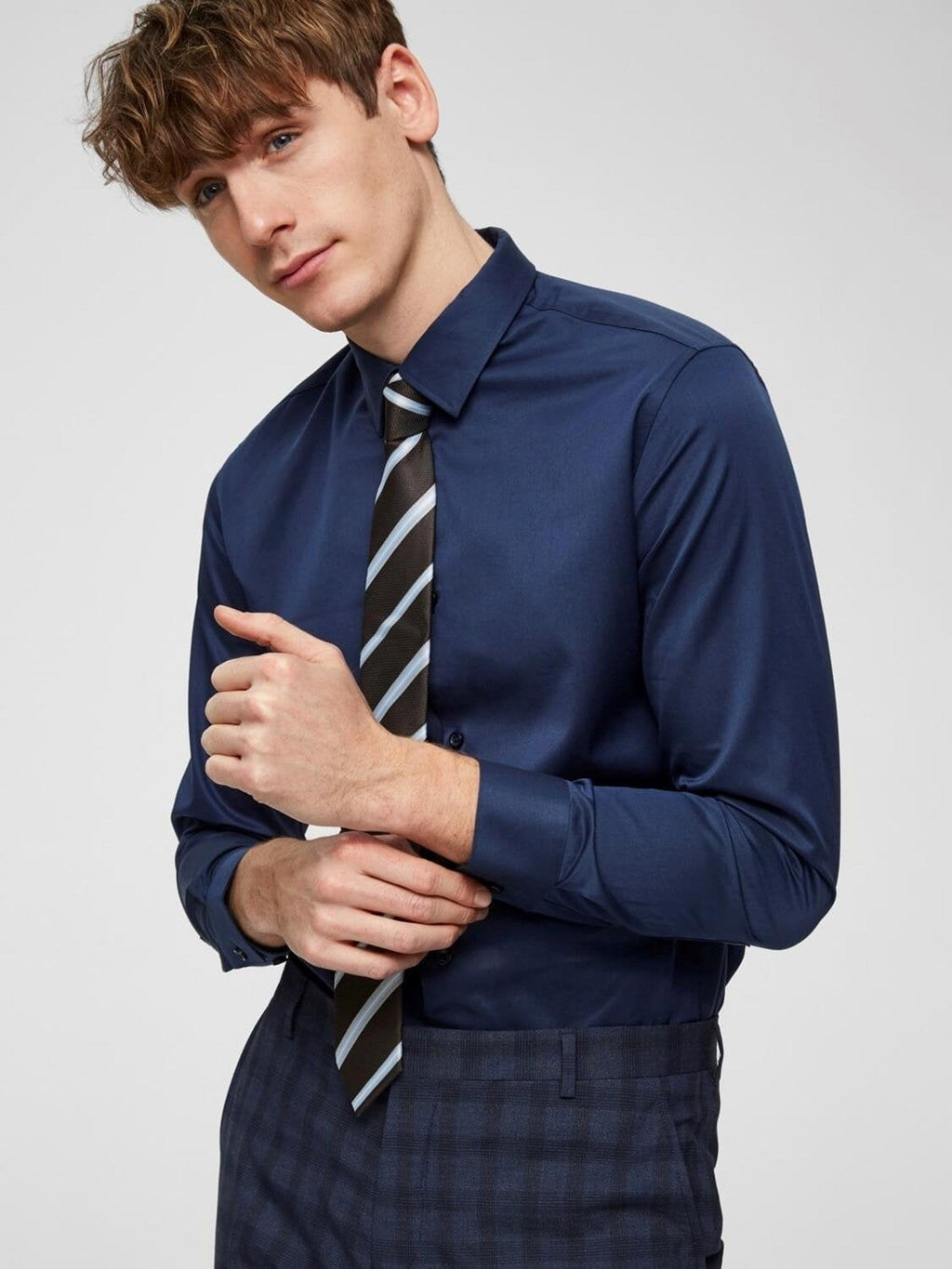 Camicia business slim fit - blu scuro