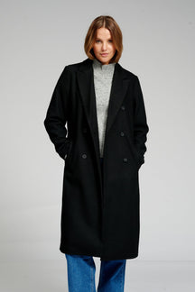Classico cappotto di lana - nero