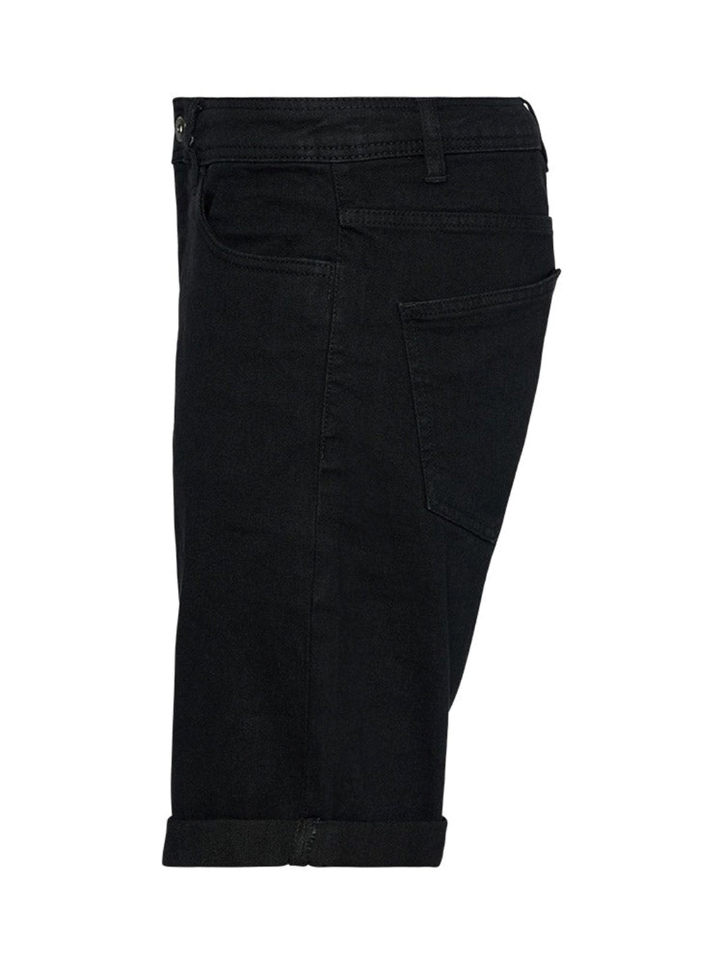 Pantaloncini di jeans - nero