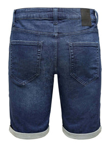 Shorts di denim - denim blu