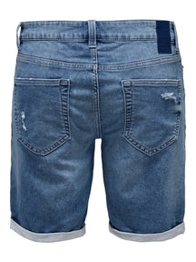 Shorts di denim - denim blu (con allungamento)