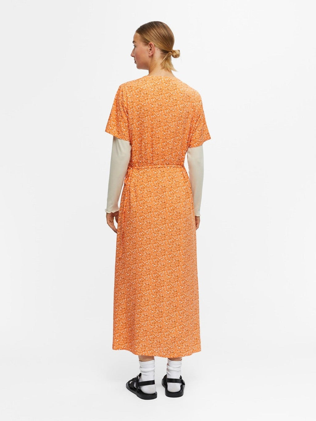 Ema Elise Wrap Dress - Sunset autunnale