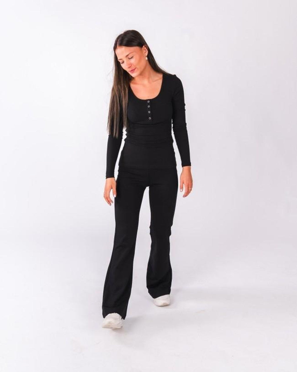 Fever Flared Pants - Black (with width)