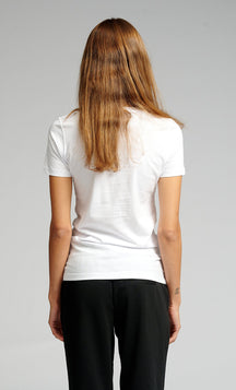 T -shirt aderente - bianco