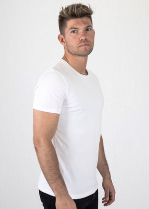 Premium T -shirt muscolare - bianco