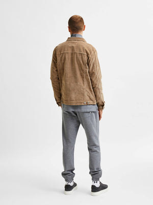 Jeppe Corduroy Jacket - Greige - TeeShoppen Group™ - Jacket - Selected Homme