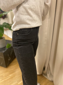 Jeans succosi (gamba larga) - denim nero