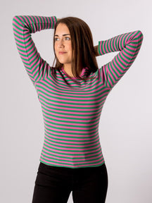 Linea maglione a maniche lunghe - Super Pink/Jelly Bean