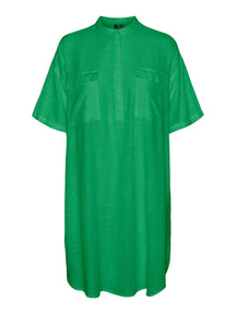 Line Mini Dress - Bright Green
