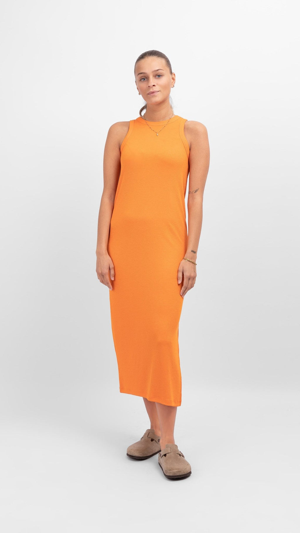 Line Summer Dress - Arance arancione