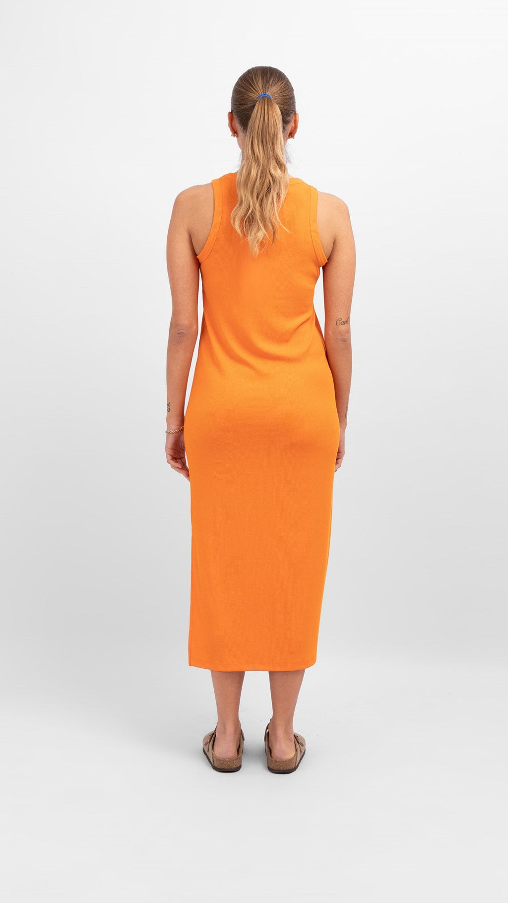Line Summer Dress - Arance arancione