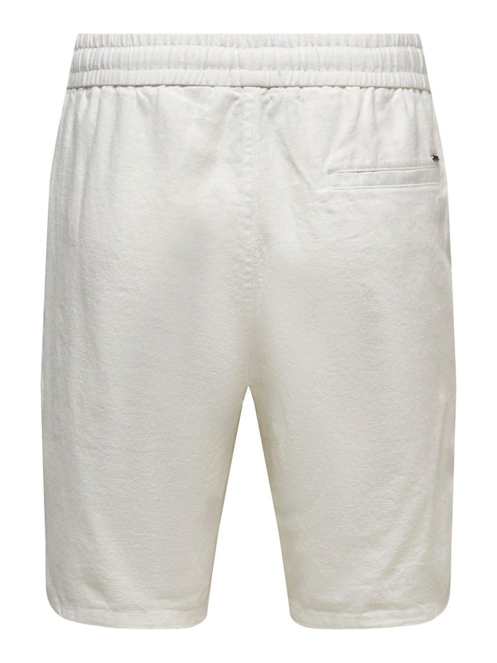 Shorts in lino Linus - bianco brillante