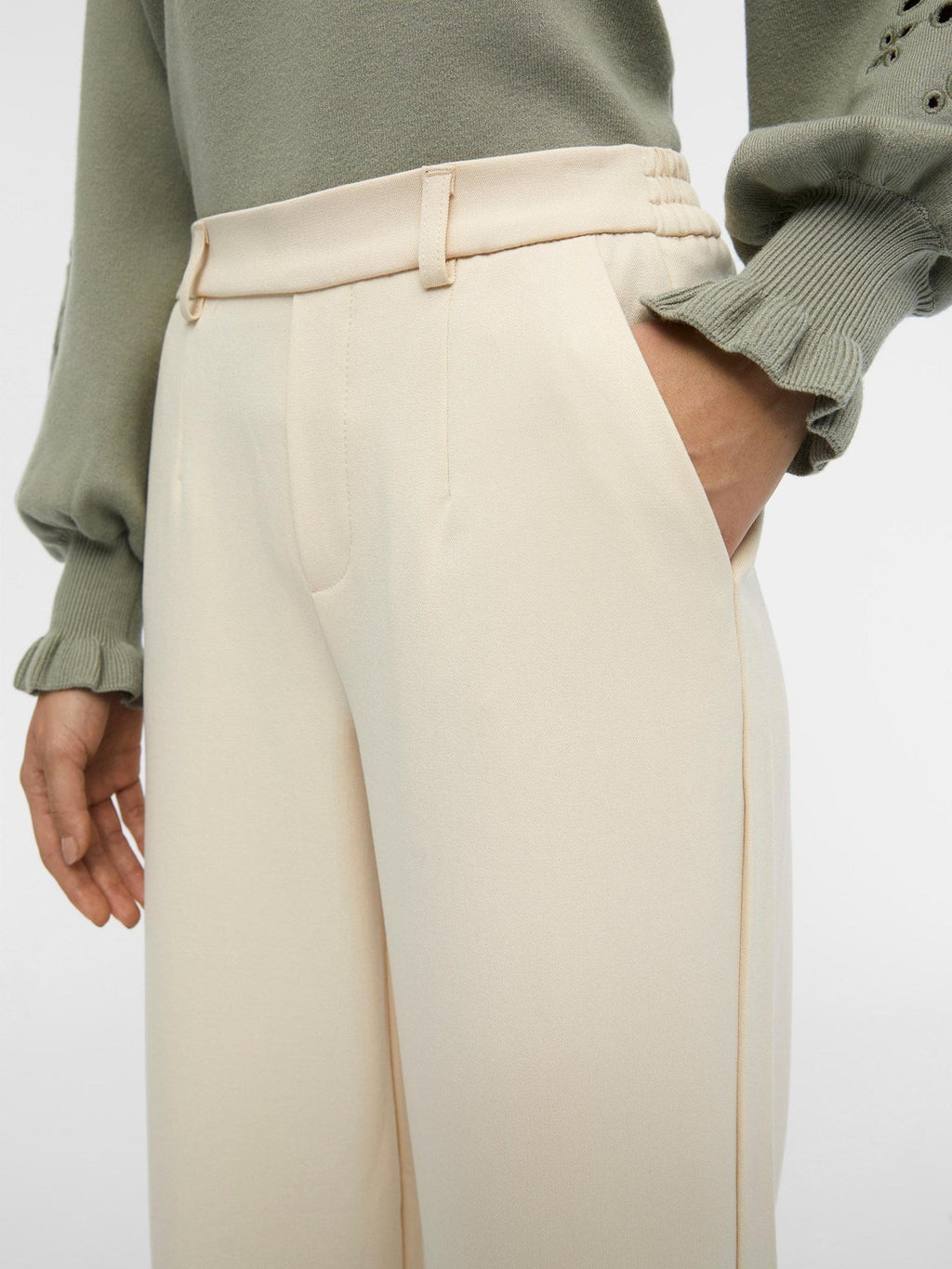 Pantaloni larghi Lisa - Sandshell