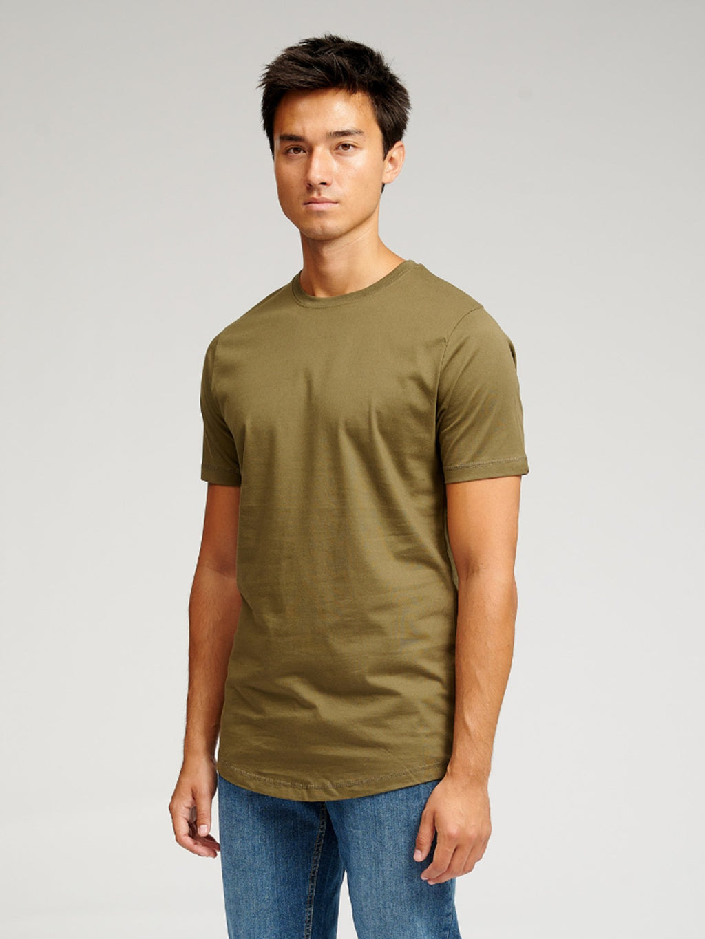T -shirt lunga - Green dell'esercito