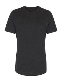 T -shirt lunga - melange grigio scuro