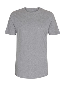 T -shirt lunga - melange grigio