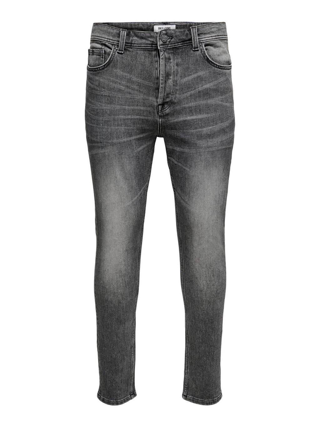 Jeans sottili della vita di telaio - denim grigio