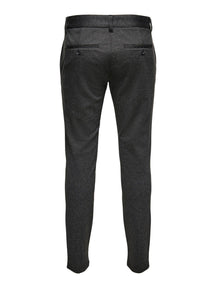 Segna pantaloni - grigio scuro con cubetti piccoli