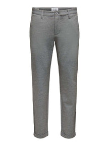 Segna i pantaloni laterale Zip - grigio chiaro