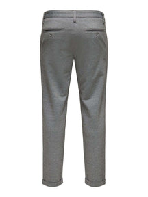 Segna i pantaloni laterale Zip - grigio chiaro