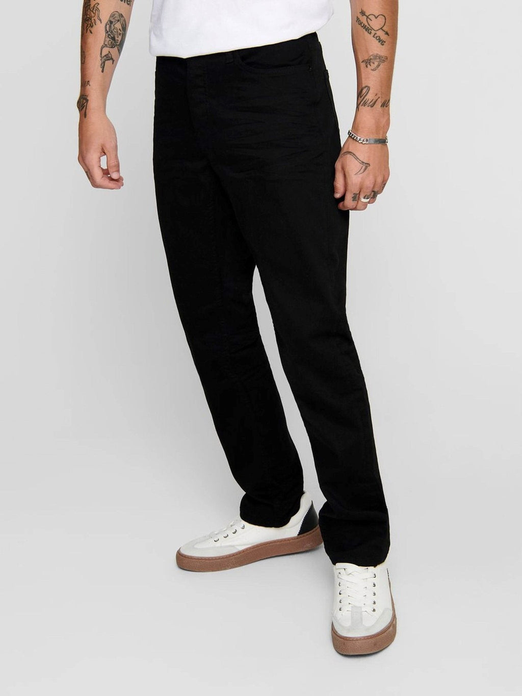 Jeans Mike Stretch - Black (Wide Fit)