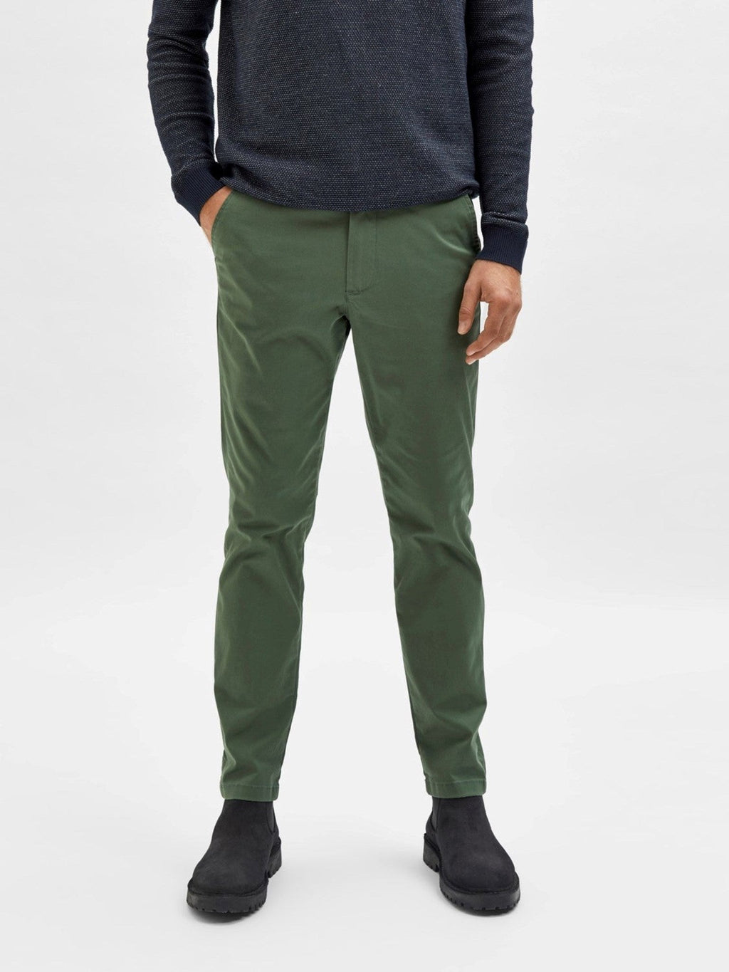 Miglia Flex Chino Pants - Bronze Green (Cotton Organic Cotton)