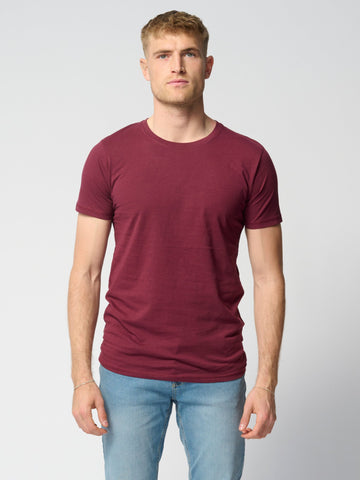 T -shirt muscolare - rosso bordeaux
