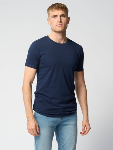 T -shirt muscolare - blu scuro