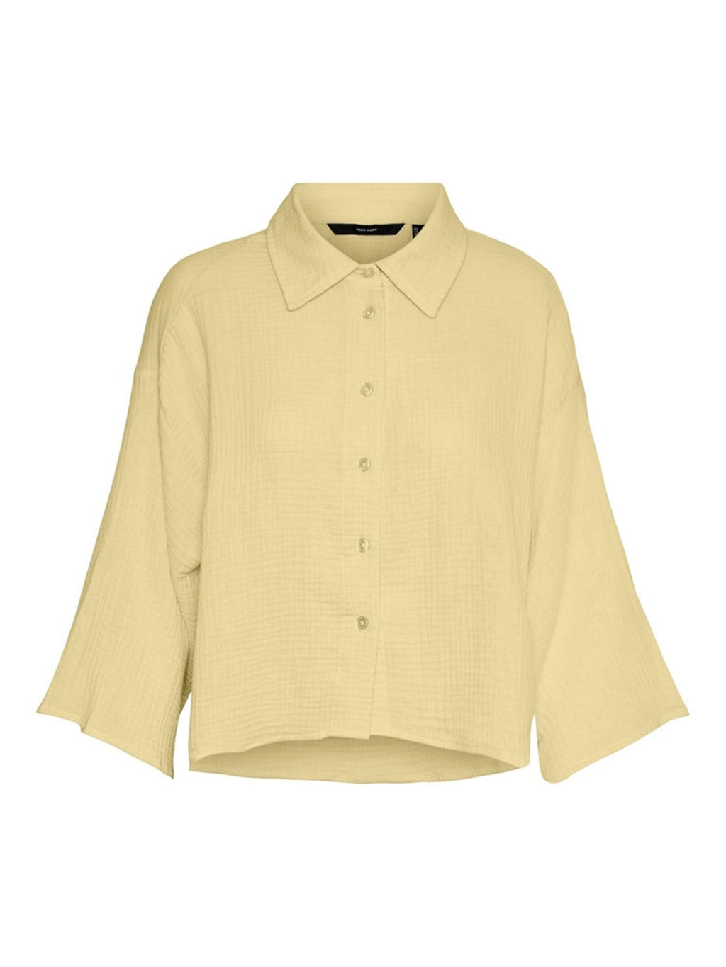 Natali 3/4 Crop Shirt - Meringa al limone