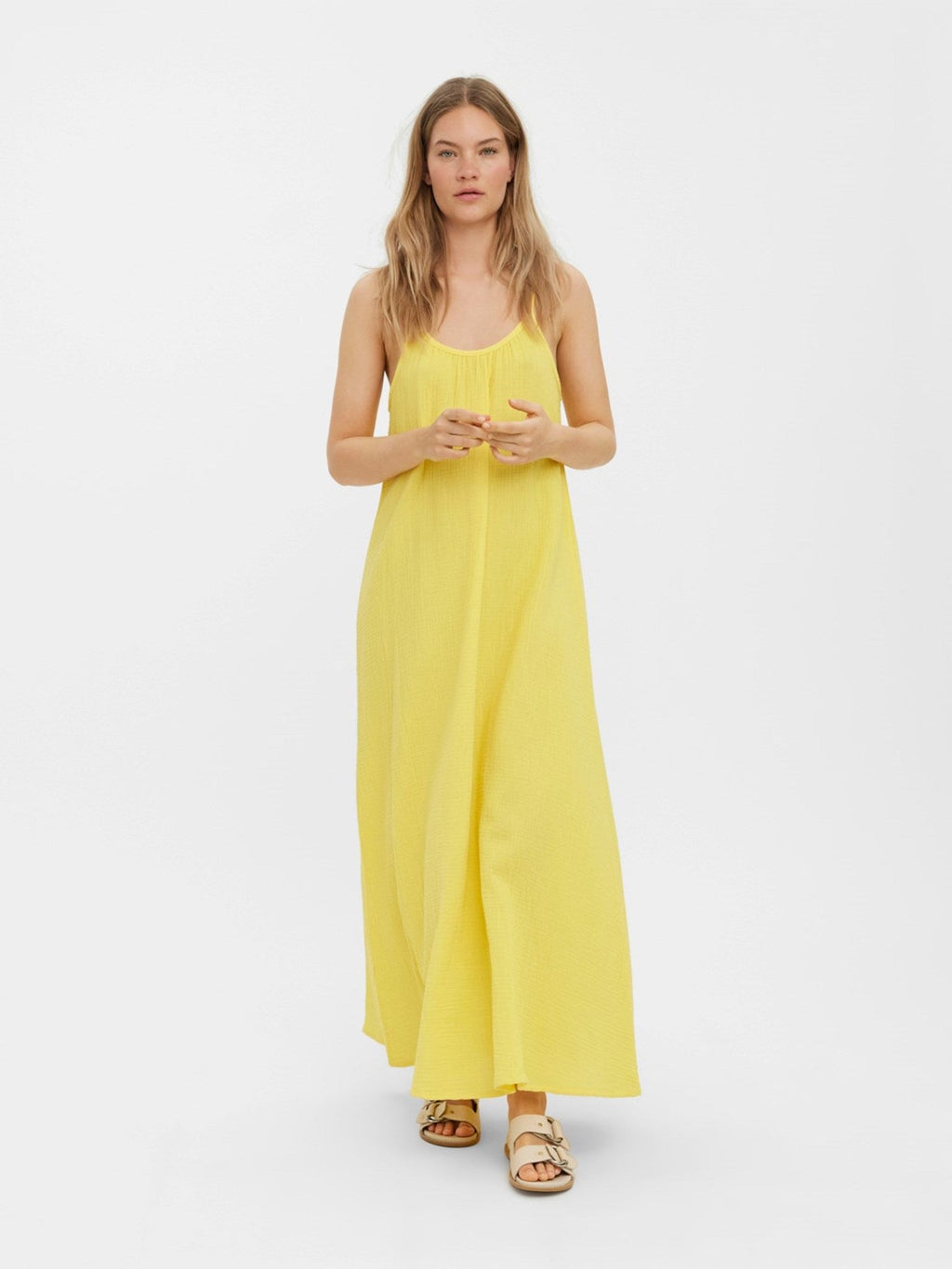 Natali Singlet Dress - Yellow