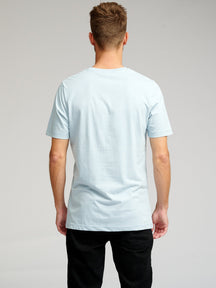 T -shirt di base organica - azzurro